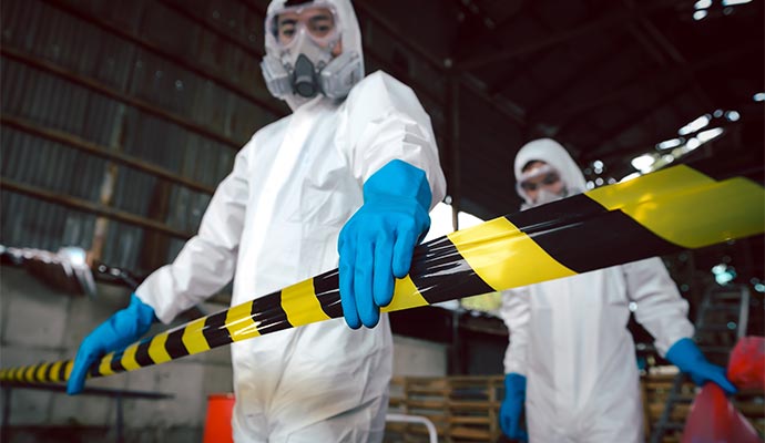Chemical spill cleanup hazmat response