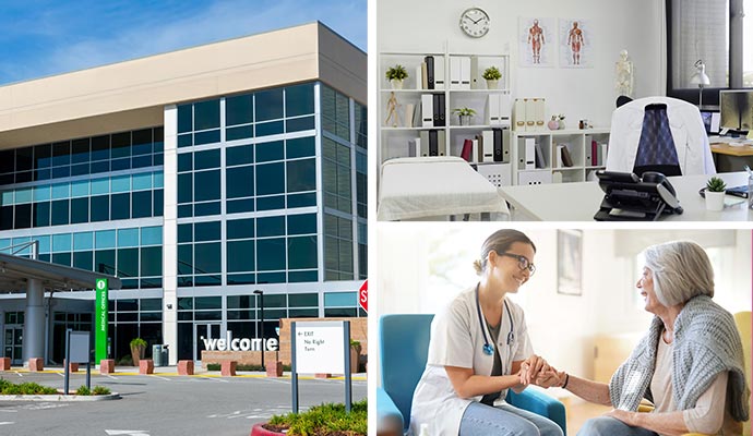 Collage of healthcare and medical facility