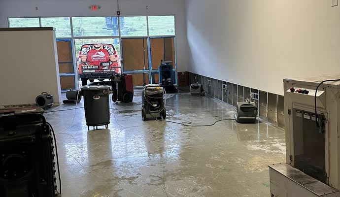 Commercial water damage restoration equipment