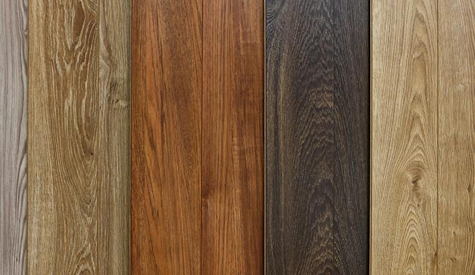 Different colors of wooden boards