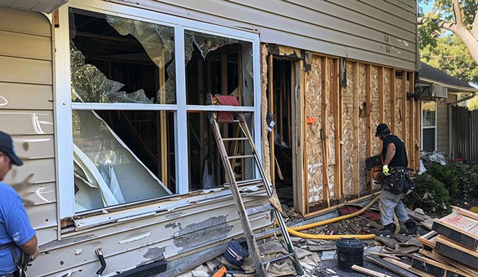 Disaster damage restoration service