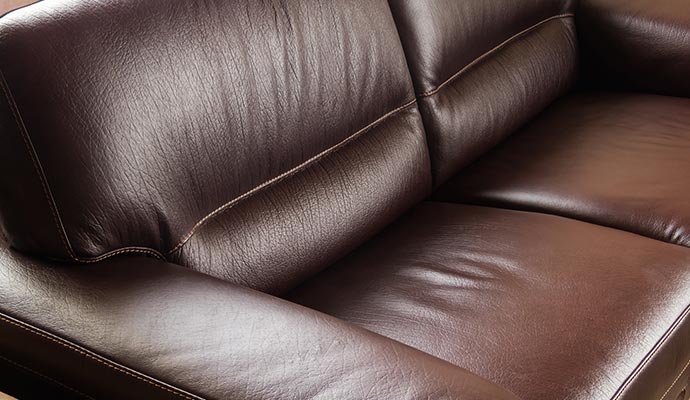 Restored leather furniture