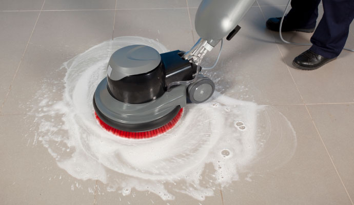 Deep cleaning service of floor