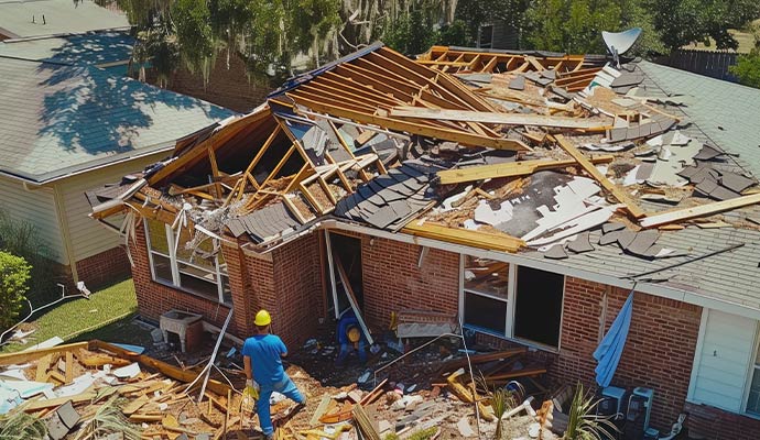 Disaster damage restoration service