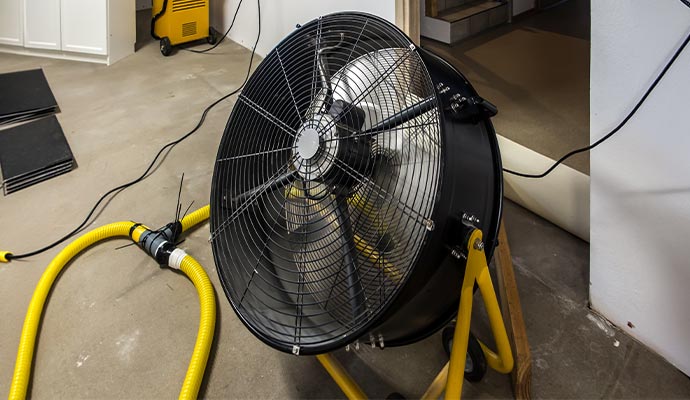 Water damage restoration equipment