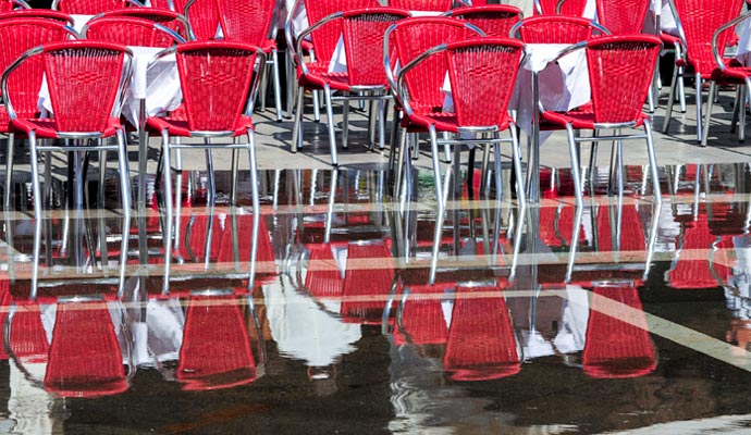 Water damaged floor