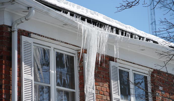 Ice damaged property Ice damaged property