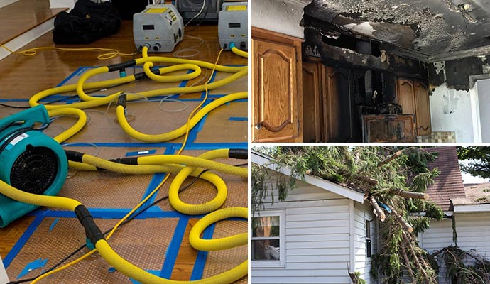 Residential property damage restoration