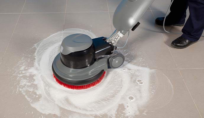 Tile floor cleaning service