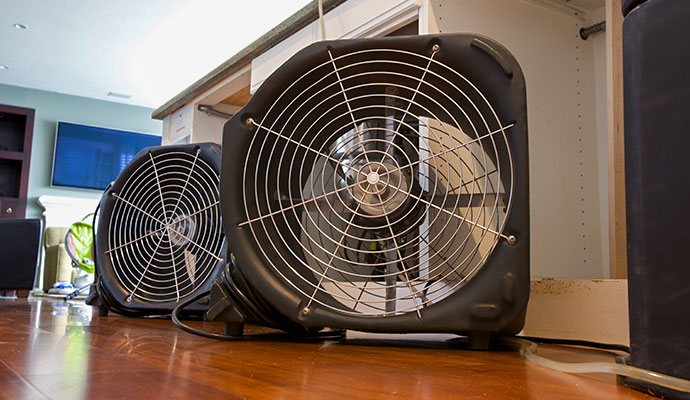 Water damage restoration service